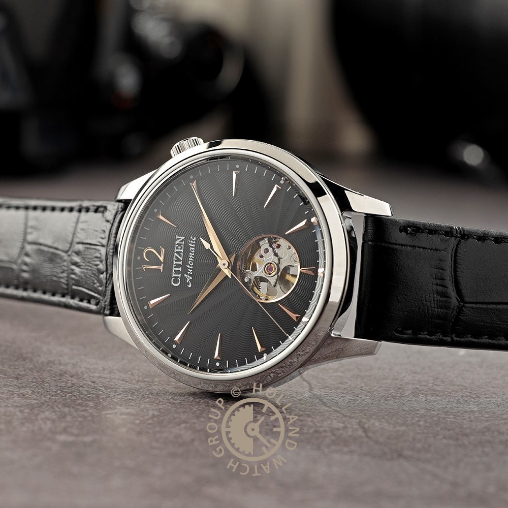 Relógio Citizen Elegance NH9131-14E Mechanical Open Heart • EAN ...