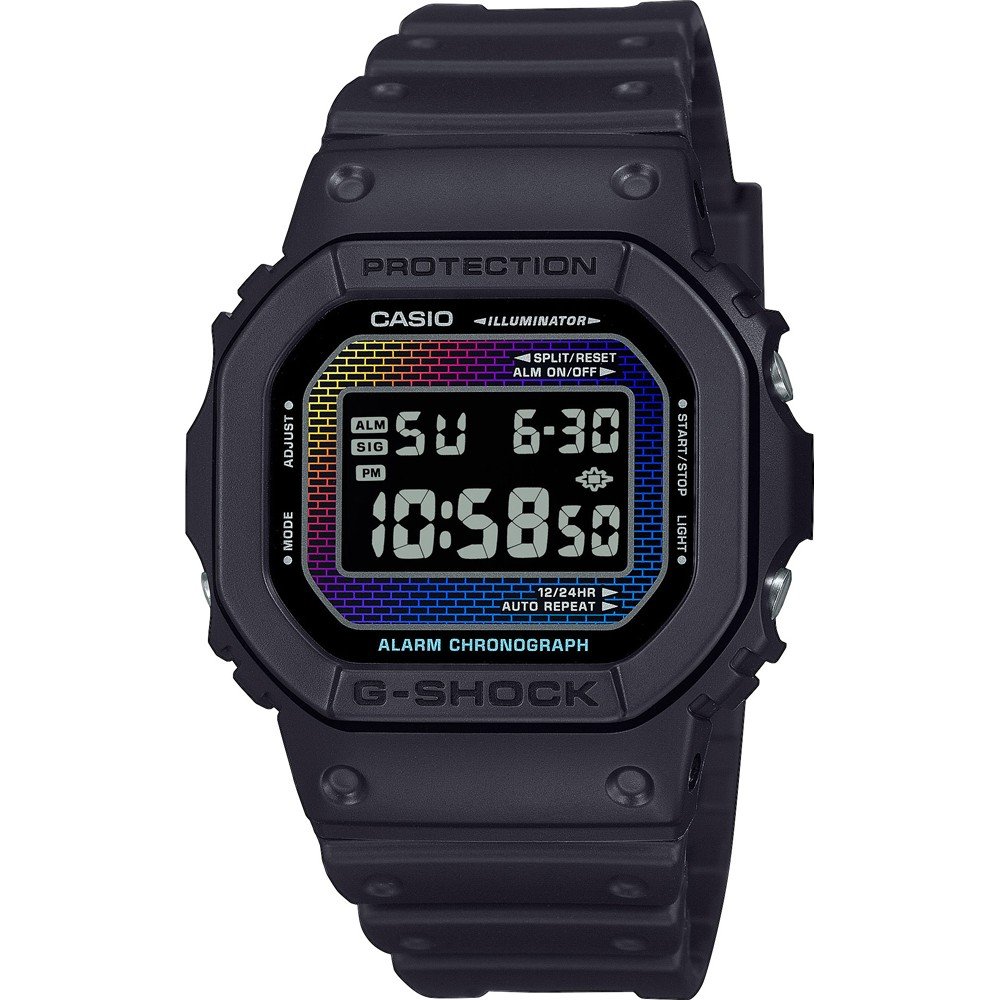 Relógio G-Shock Classic Style DW-5600RW-1ER Rainbow Brick Wall