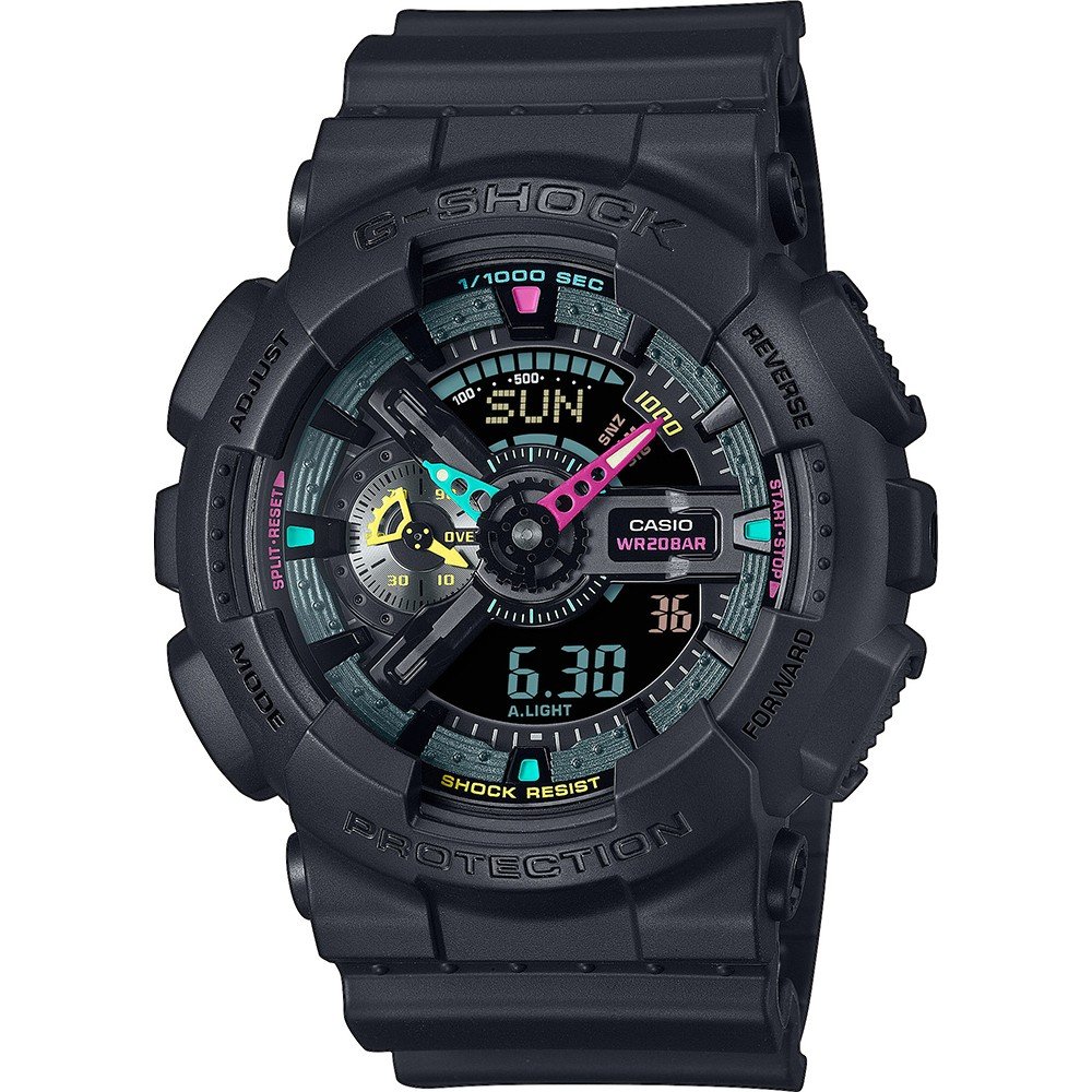 Relógio G-Shock Classic Style GA-110MF-1AER Multi Fluorescent Accents