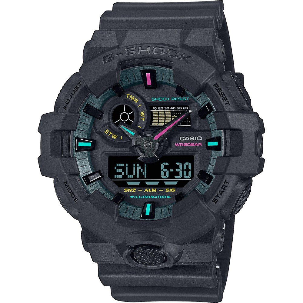 Relógio G-Shock Classic Style GA-700MF-1AER Multi Fluorescent Accents