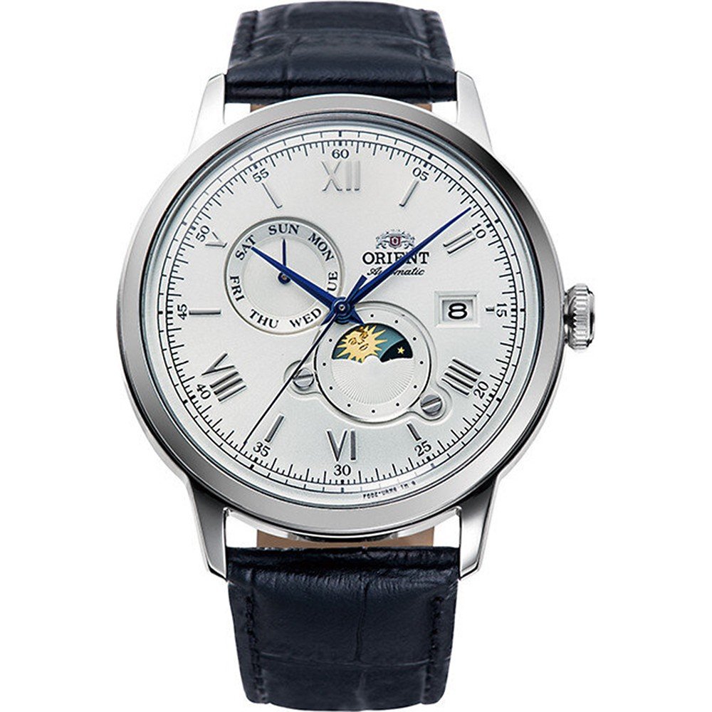 Relógio Orient Bambino RA-AK0802S10B Bambino Sun & Moon