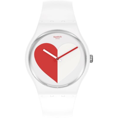 Relógio Swatch Specials SO29Z113 Half <3 Red