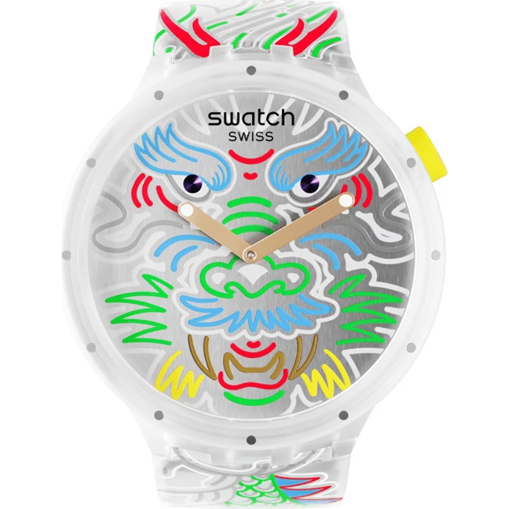 Relógio Swatch Big Bold SB05Z102 Dragon in cloud