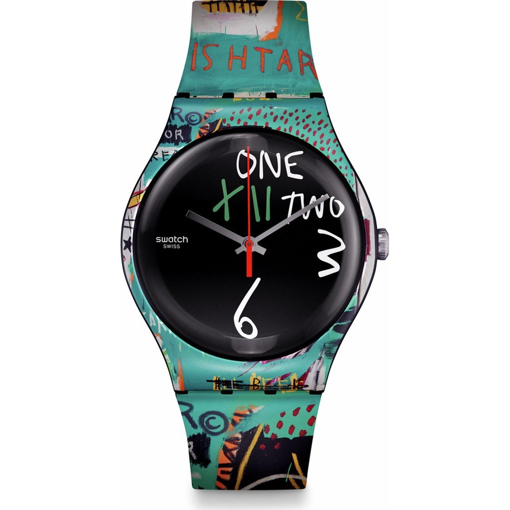 Relógio Swatch Originals Large (41mm) SUOZ356 Ishtar by Jean-Michel Basquiat