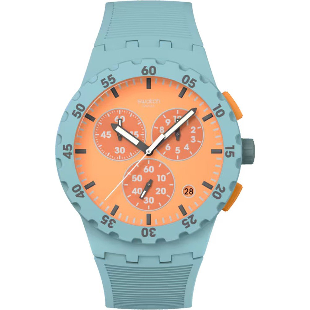 Relógio Swatch New Chrono Plastic SUSL401 Juicy Apricot